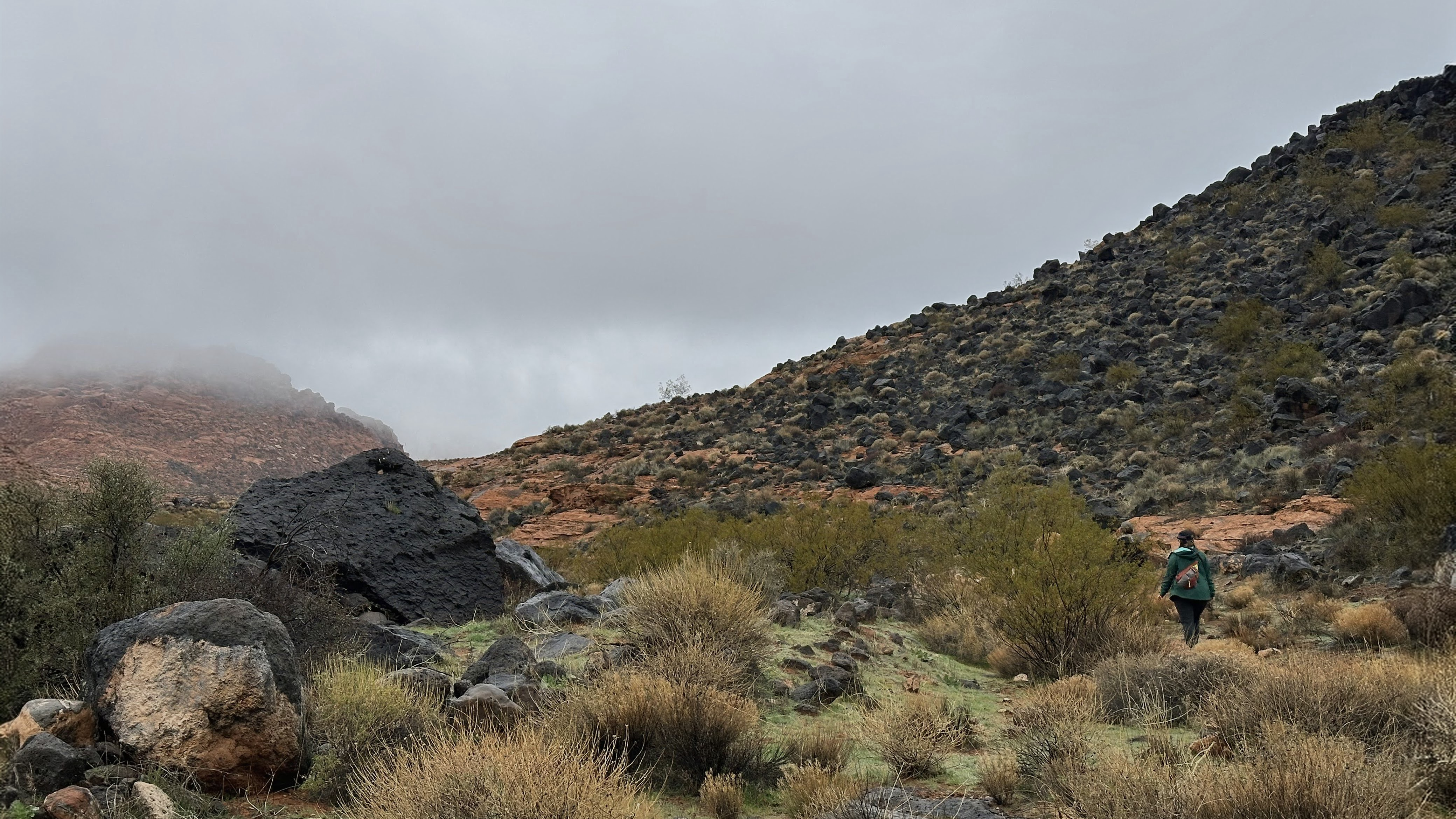 azure hiking into the distance