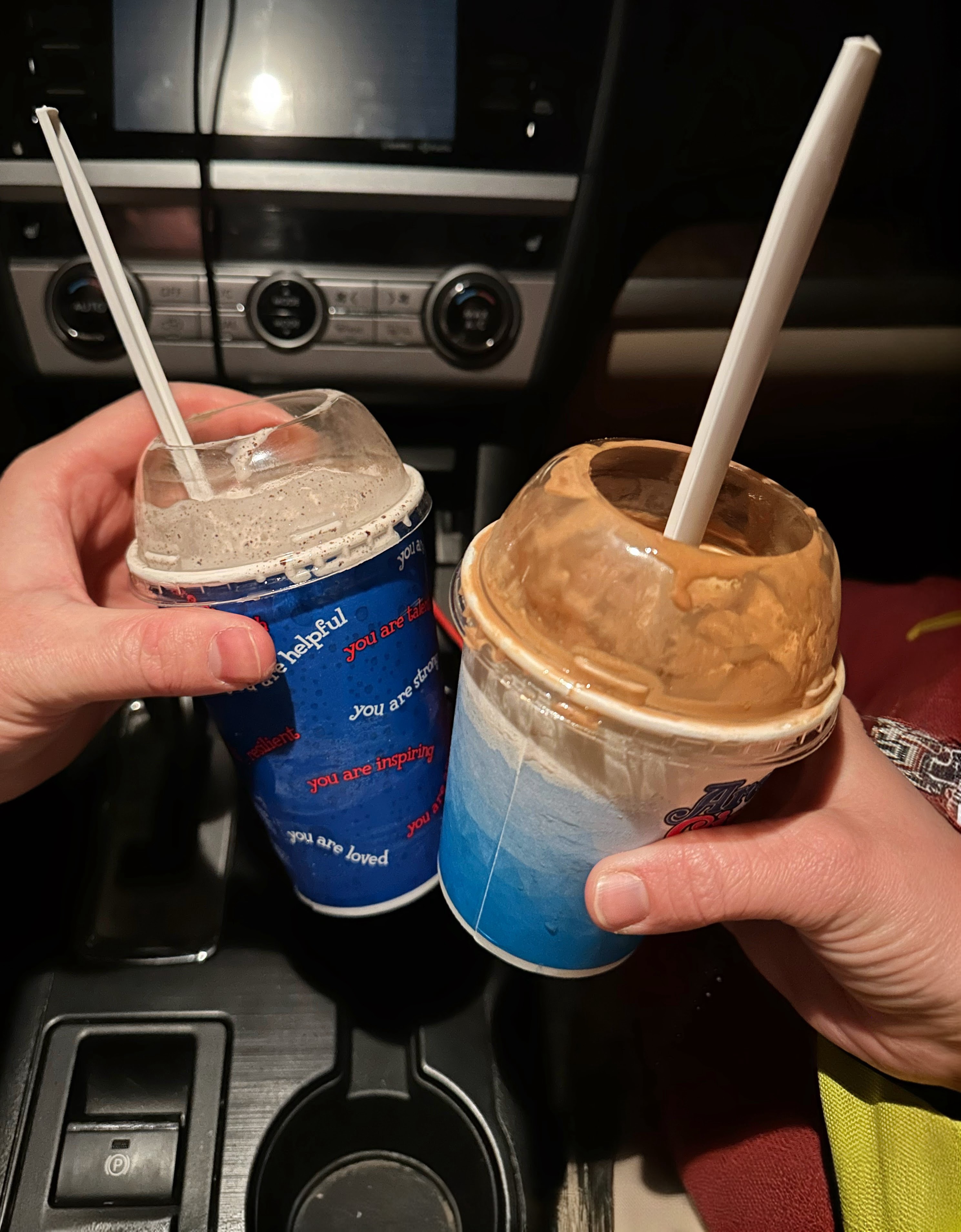 Aaron’s on the left, Azure’s on the right