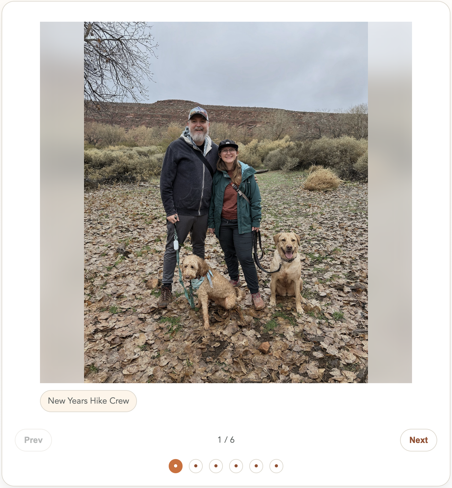screenshot of new photo slider