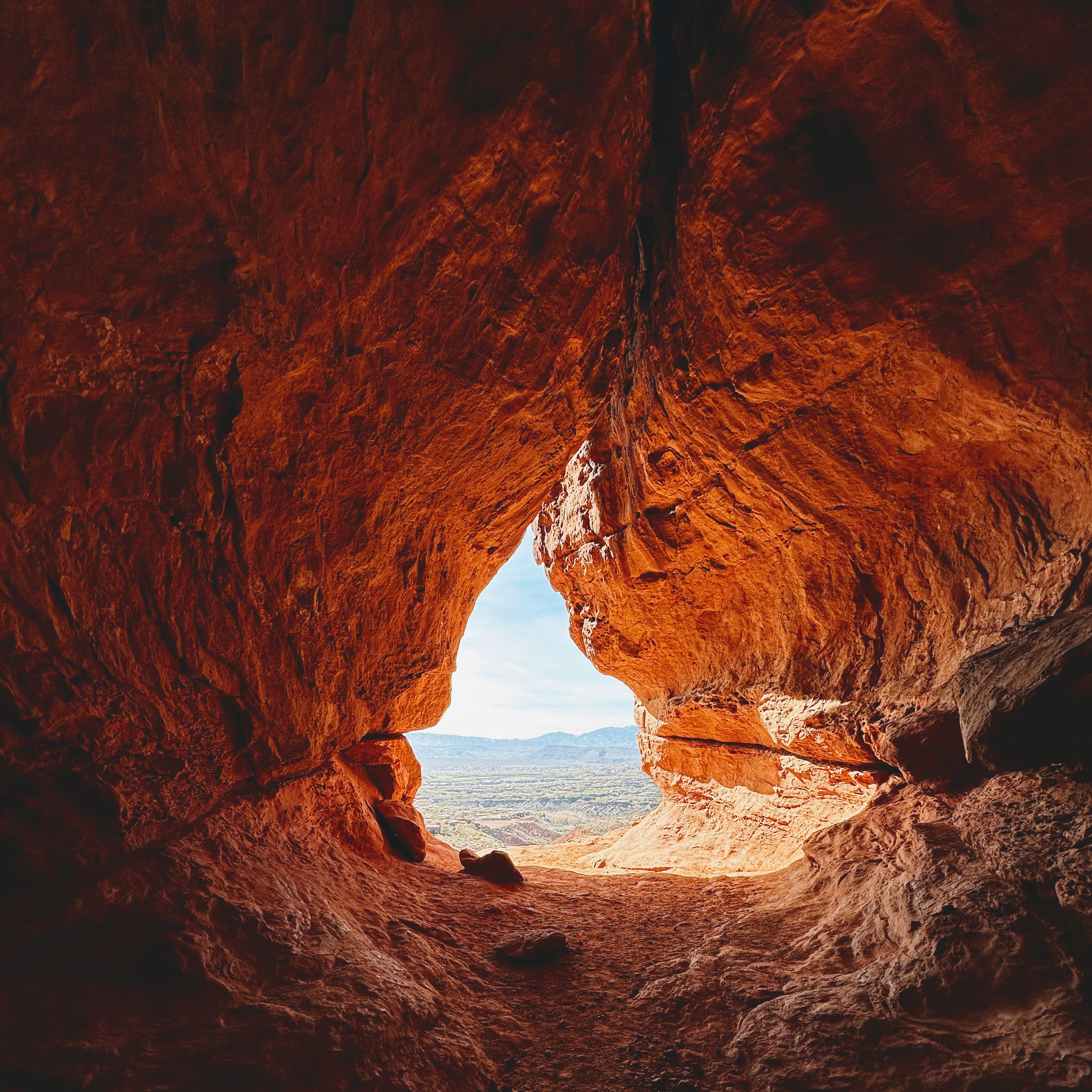 looking out of scout cave