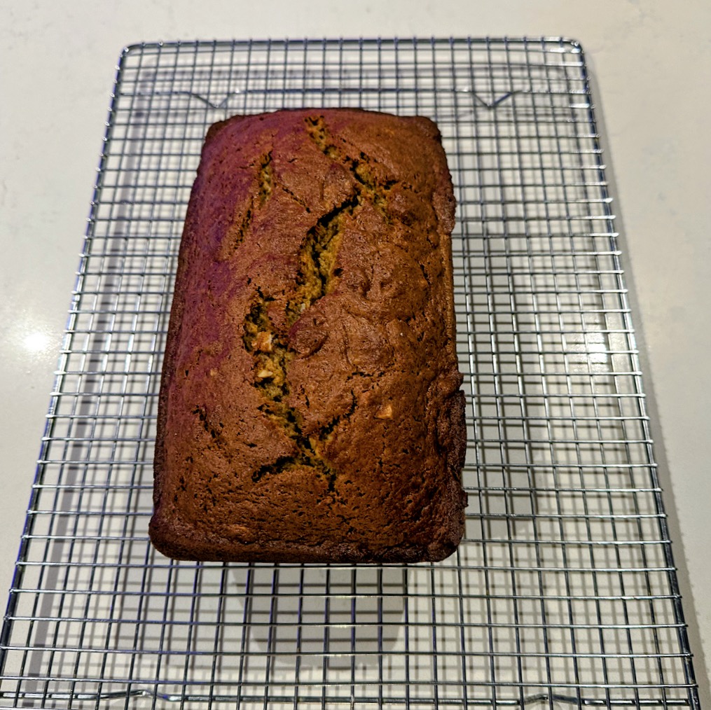 banana bread top down