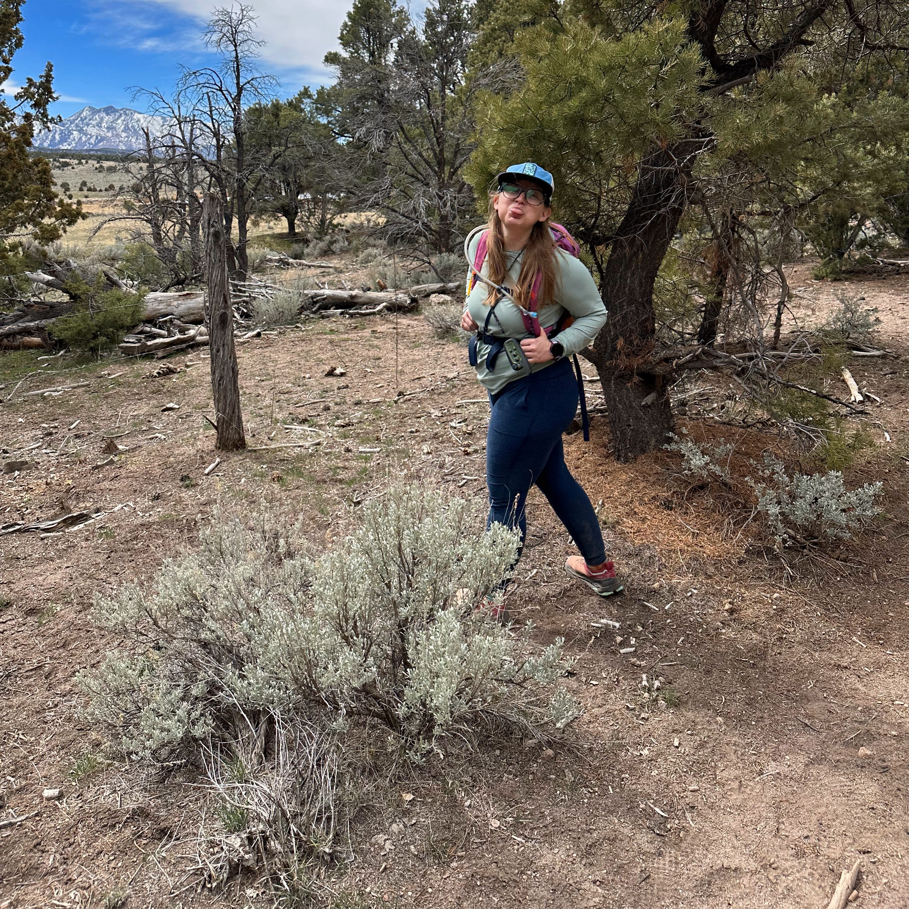 azure sticking her tongue out